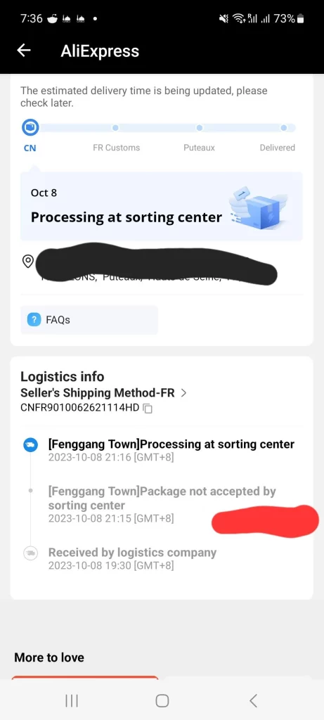 Fenggang Town Processing At Sorting Center AliExpress Meaning